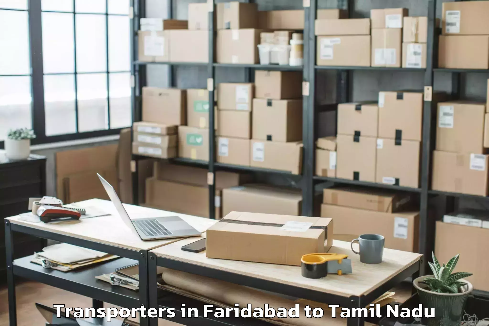 Book Faridabad to Kadavur Transporters Online